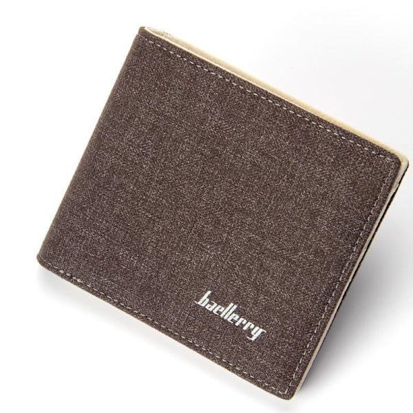Miesten lompakot Canvas Vintage Mies Lompakko Rahalaukku Kolikkolaukku musta