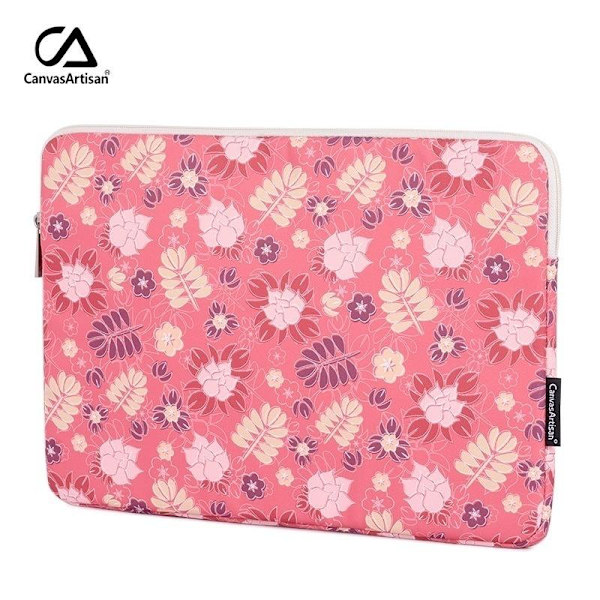 datorväska datorfodral / fodral till laptop bärbar dator rosa 13 tum