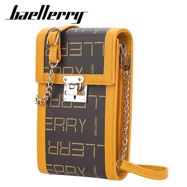 Baellerry Kvinnor Crossbody väskor Metal Chain läder axelväska h Som på bilden 2 19cm*11cm*4cm