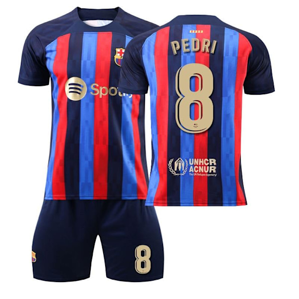 jalkapallo jersey jalkapallo vaatteet jersey fc barcelona messi pedri auba #8 #XS