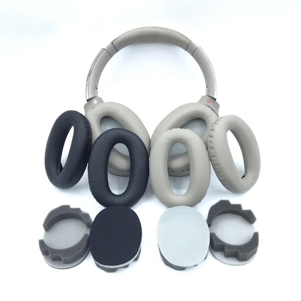 ørepuder / hovedbøjlepuder til Sony MDR-1000X WH-1000XM2 M3 M4 1000x/m2 sort