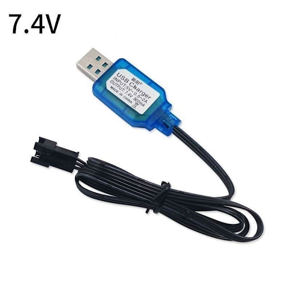 USB-laderkabel batterilader 7.4V SM-3P 800mA 7,4V SM-3P