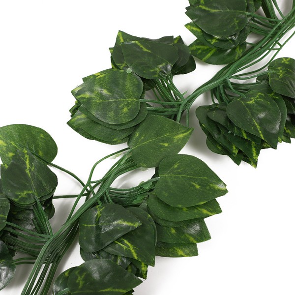 konstgjorda hängande växter plast löv 12st blad typ D