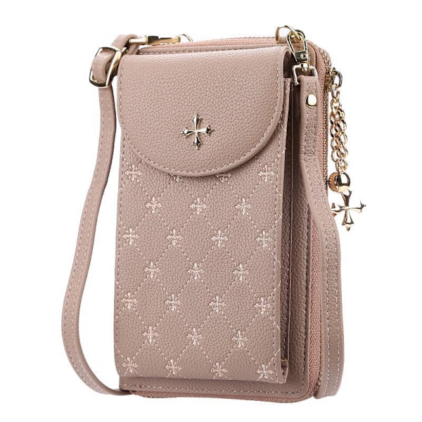 Baellerry Ladies Telefontasker Læder Crossbody Skuldertaske Elega rød 19 cm * 11 cm * 4,5 cm