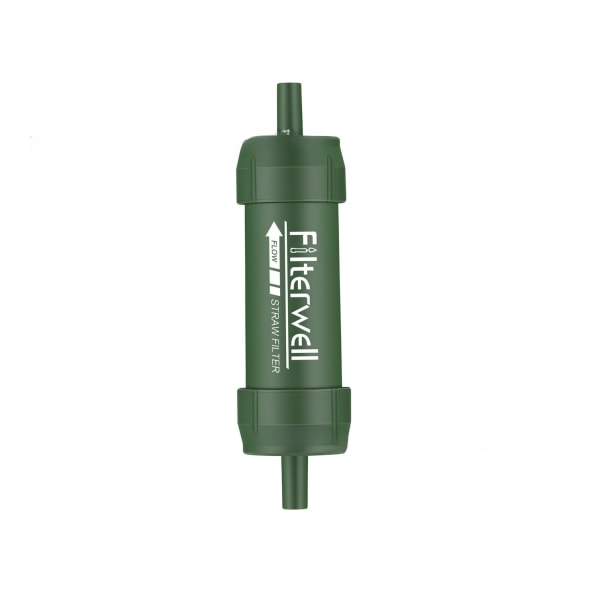 Portabla vattenfilter och vattenrenare med premium kolfilter grön