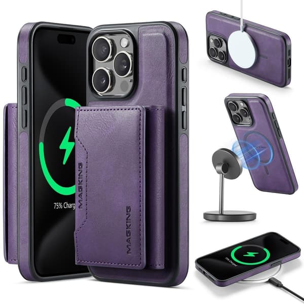 (Til iPhone 16 Pro Max) MAGKING K2 MagSafe telefoncover og kor sort