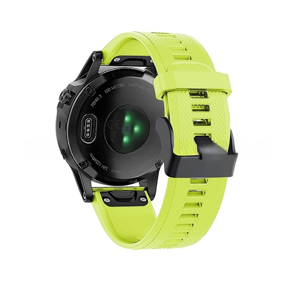 armband silikon Garmin fenix 7/6/5 grön A