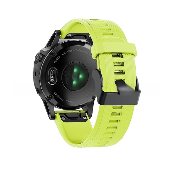 armbånd silikone Garmin fenix 7/6/5 sort
