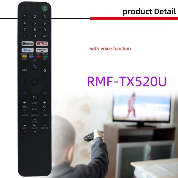 fjernbetjening udskiftning fjernbetjening til Sony RMF-TX520U TX520P TX520 rmf-tx621e stemme