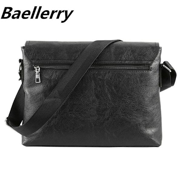 Baellerry Business Män Mode Plånböcker Lång PU Läder Plånbok Han Svart