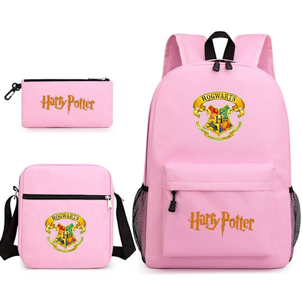 harry potter ryggsäck barn pennskrin axelväska pack (3st) rosa