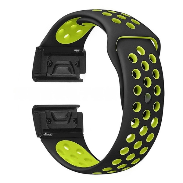 armband silikon Garmin fenix 7/6/5 fenix 7s/6s/5s 22mm gul (fenix7/6/5)
