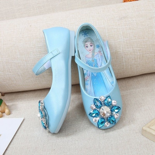 prinsesskor elsa skor barn festskor blå 18cm / size29