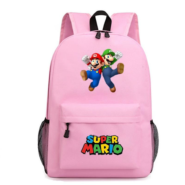 Mario rygsæk børn rygsække rygsæk 1 stk lyserød