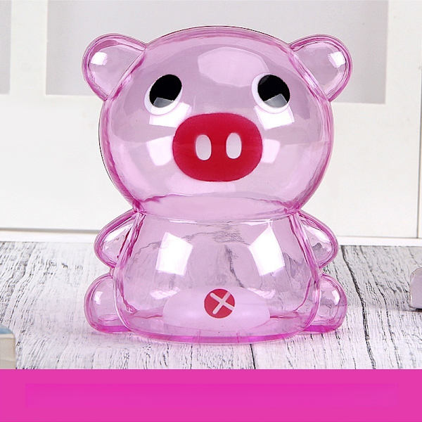 piggybank spargrisar piggy bank björnform 9.5CM rosa