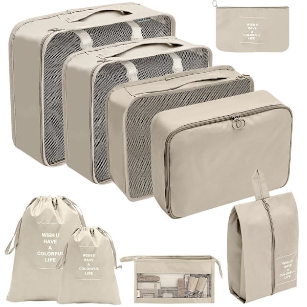Reiseveskeorganisering, 9 deler beige