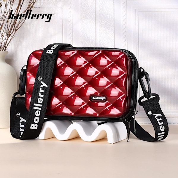 Baellerry PC Hard Shell Travel Makeup Bag - Mini Multifunktionel isblå