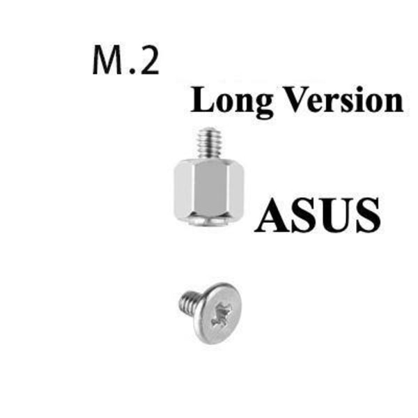 Bundkortsskruer og afstandsstykker til m.2 ssd/nvme montering - kom M.2 (Asus)
