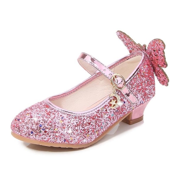 prinsessakengät elsa kengät lasten juhlakengät pinkki 17,5 cm / koko 27