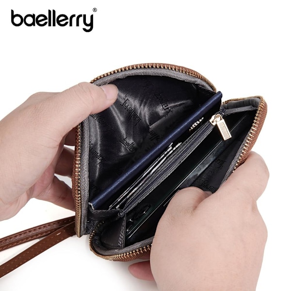 Baellerry Neutral Passport Wallet - Snygg Minimalistisk RFID-blo svart