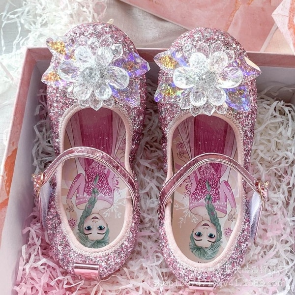 prinsesskor elsa skor barn festskor blå 19cm / size31
