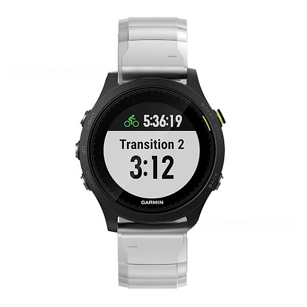 armbånd stål Garmin fenix 7/6/5/935/945 22mm sort