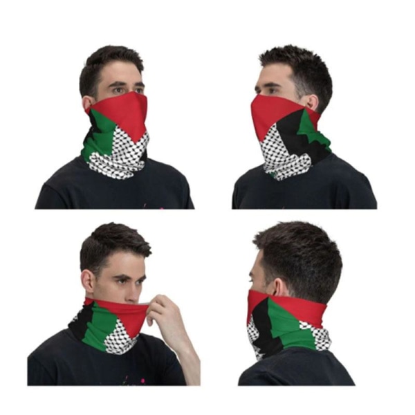 Palæstina flag tørklæde tørklæde multifunktionelt tørklæde solrig stil 7