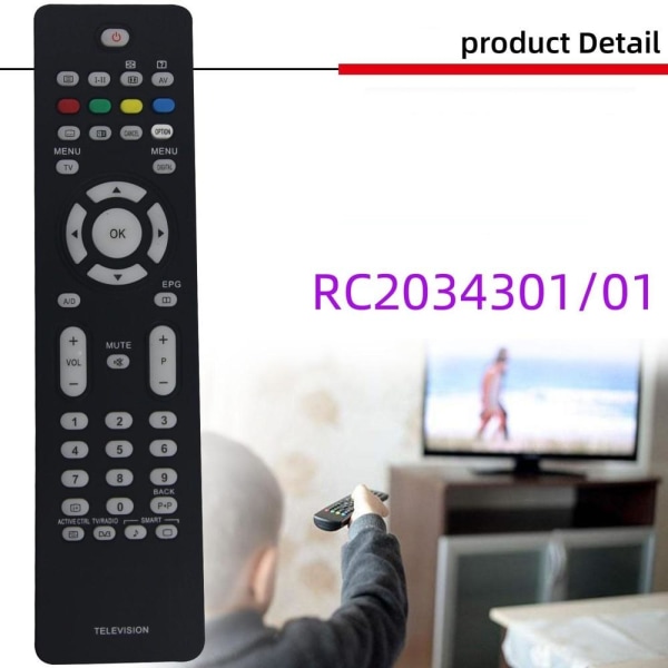 fjärrkontroll ersättning remote för Philips RC2034301 RC2034305/ som på bilden