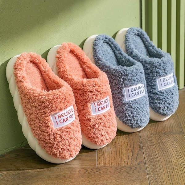 fluff hjemmesko varme hjemmesko PC02 Vesimeloninpunainen 36-37 (sisä 24cm)