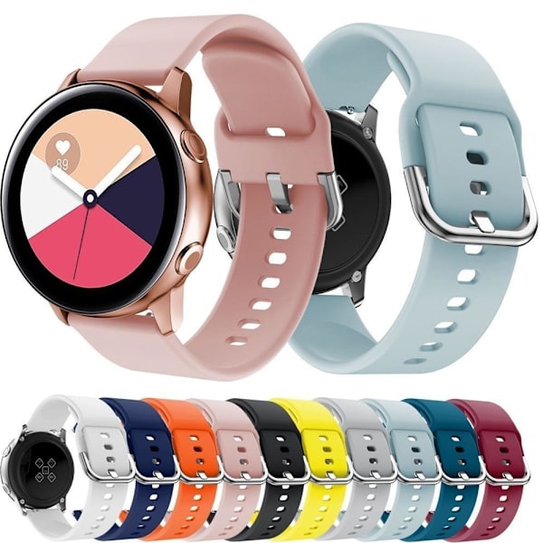 armbånd silikone Samsung galaxy watch active/active2 sort