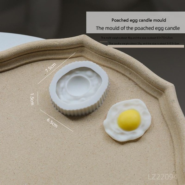 lysformar lys stearinljus DIY gjutformar i silikonform lz22094 posjert egg