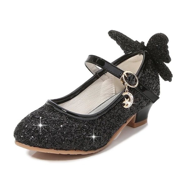 prinsesskor elsa skor barn festskor svart 17.5cm / size27