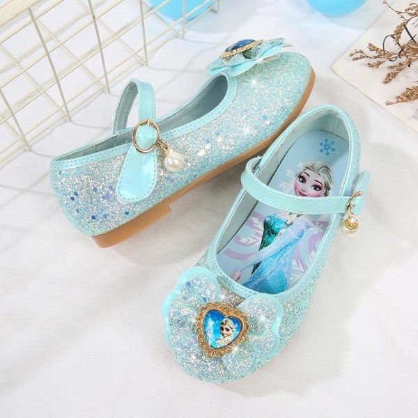 prinsessakengät elsa kengät lasten juhlakengät sininen 21,5 cm / koko 35
