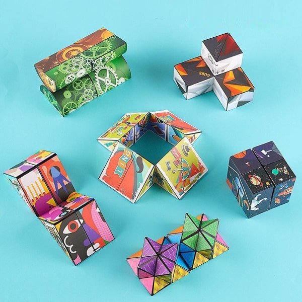 Rubikin kuution lahjalahja opettavaiset lelut lapsille Stressin lievitys tyyli 3