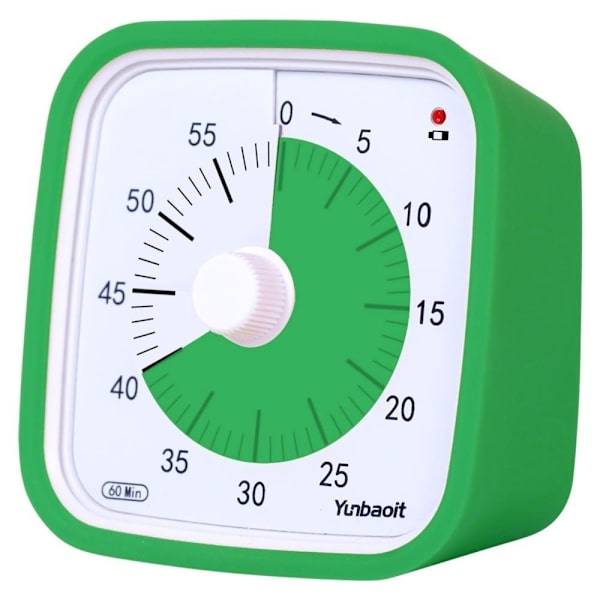 Visuell timer for barn 60 minutter klasserom skole Grønn