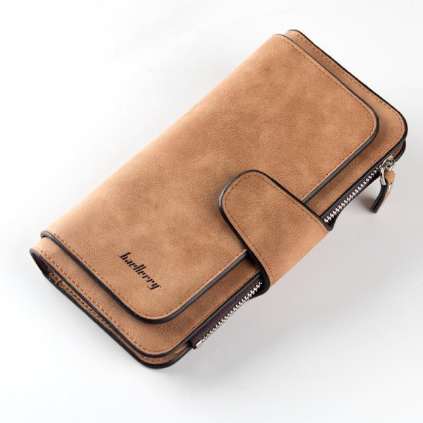 Baellerry Women Leather Wallet Hasp Card Holder Bags Long Purse Som på bilden 2 18.8cm*1.8cm*10.5cm