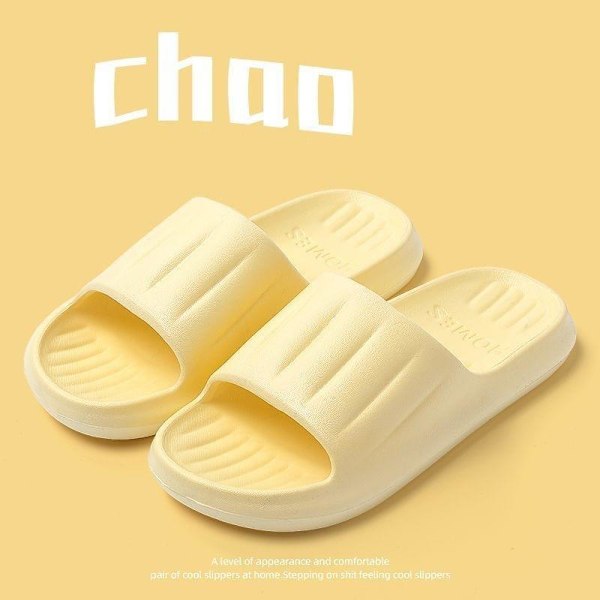 mjuka tofflor slider sandaler skor herr dam massagetofflor gul 40-41