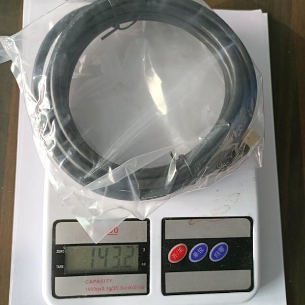 Mini HDMI till HDMI-kabel - högupplöst video för kameror, TV-app 3 meter vit mini-HDMI
