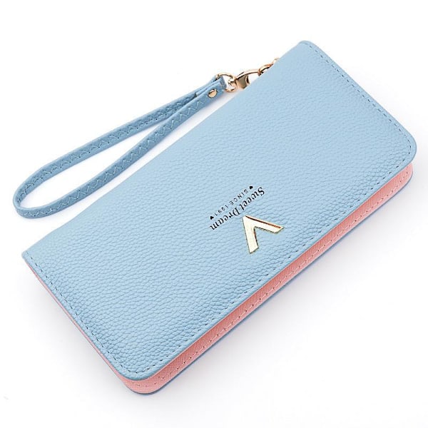 Baellerry Women Clutch Bag Muoti puhelinlaukut PU-nahkainen naisten mies sininen 21 cm * 10,5 cm * 2,5 cm