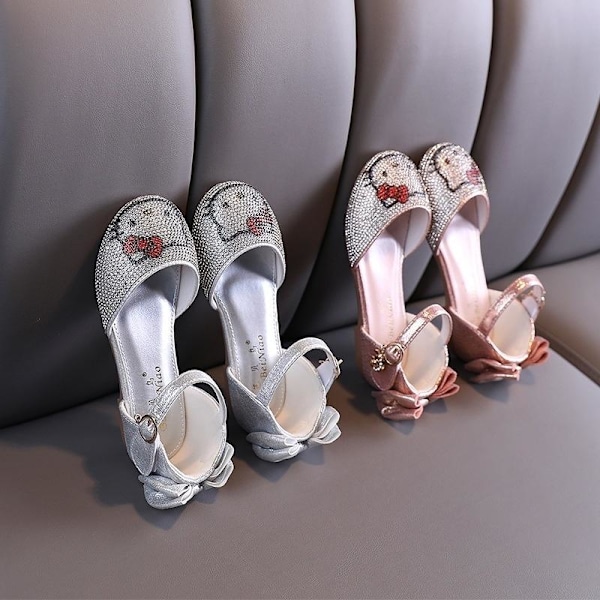 prinsessa elsa skor barn festskor flicka silverfärgad 19cm / size30