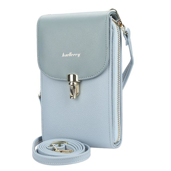Baellerry Women Crossbody Bag Kytkin nahka korttikotelo Puhelin vaaleanpunainen 18,5 cm * 10 cm * 5 cm