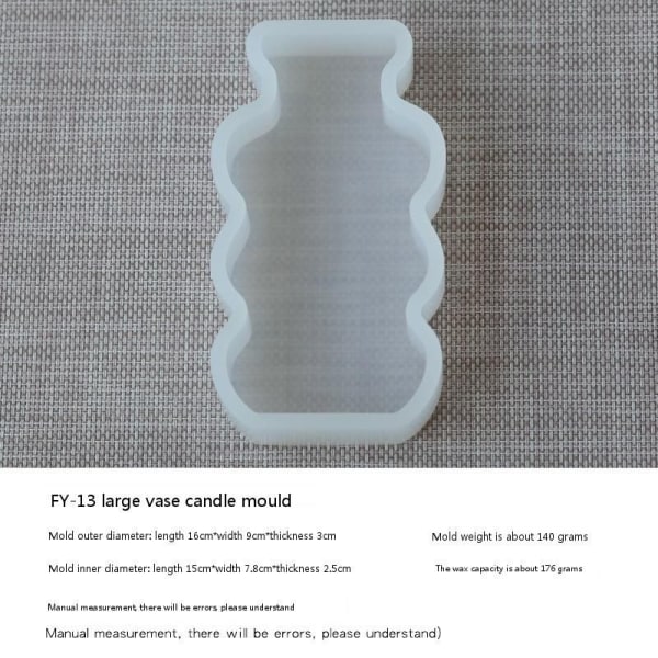 lysformar lys stearinljus DIY gjutformar i silikonform fy13 stor vase