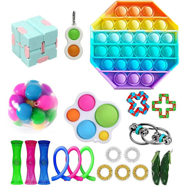 fidget toys pop it stressbollar fidget toys pack/set 21 st