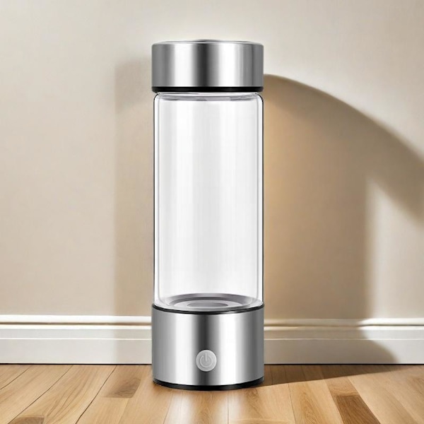 Vannionisator 420 ml vannflaske sølv