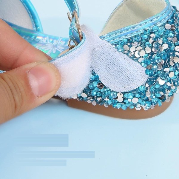 elsa Princess lasten kengät sinisellä paljetilla 19,5 cm / koko 31