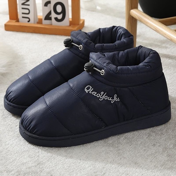 mjuka tofflor fluffiga tofflor innetofflor blå 40-41 (insida 26cm)