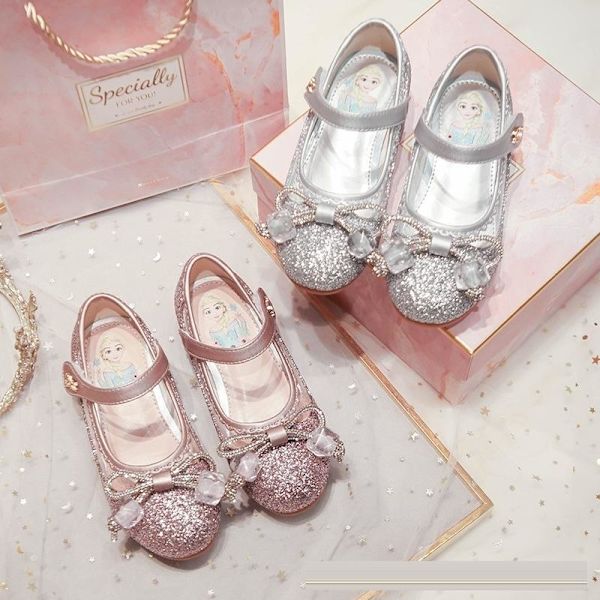 prinsesskor elsa skor barn festskor rosa 18.2cm / size28
