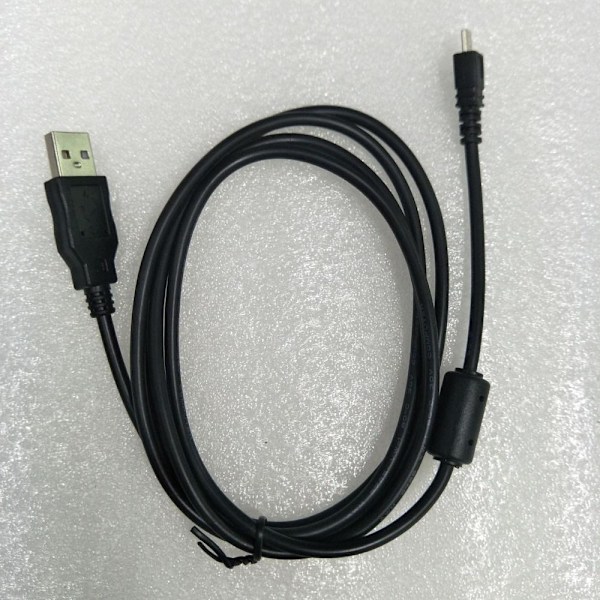 Mini USB-datakabel til digitale kameraer - 8P minijack, 5-trådet ko 1 meter med magnetring