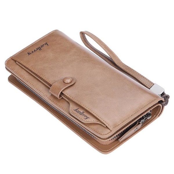 Baellerry Wallet Herr Clutch Bag Business Multi-card Mobiltelefo Brun