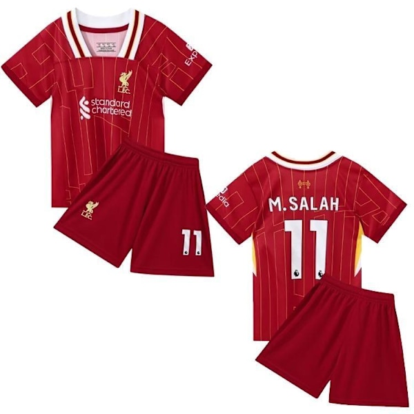 Liverpool Hjemme No. 11 Salah Fotballdrakt &amp; Shortssett - Barn #26 (150 cm)